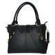 WOMEN DESIGNER HANDBAG LADY FASHION TOTE BAG/PU LEATHER SHOULDER BAG/EVENING BAG/ SATCHEL PURSE - BLACK