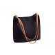 VINTGA WOMEN CANVAS HANDBAG SHOULDER BAG PURSE BIG TOTE BAG - TYPE1 BLACK