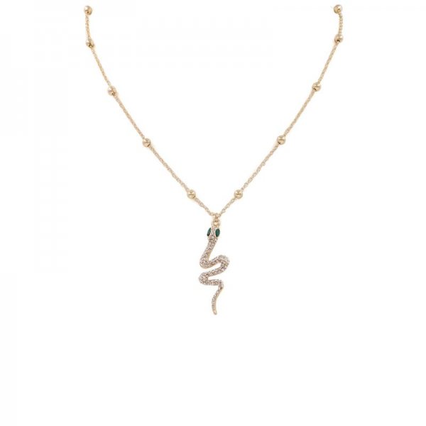 Rhinestone Snake Necklace