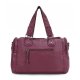 SOFT BARREL SHOULDER BAG H1485 - PLUM