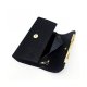 WOMEN EVENING BAG LUXURY PARTY WEDDING HANDBAG GLITTER PURSE CLUTCH - BLACK