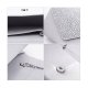 WOMEN RHINESTONE FROSTED EVENING CLUTCH BAG CLASSIC PLEATED ENVELOPE CLUTCH HANDBAG - SILVER