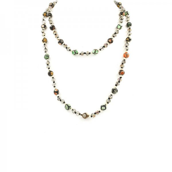 Semi-Precious Stone/Glass Stone Necklace