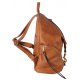 PU LEATHER FASHION BACKPACK WITH ZIPPER POCKETS ON BOTH SIDE WOMENS PURSE HANDBAG AB-052 - BLUSH