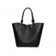 WOMEN PURSES TOP HANDLE SATCHEL HANDBAGS TOTE BAGS +CARD HOLDER - BLACK