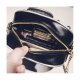 WOMEN CAMERA SHAPE SMALL CUTE LONG SHOULDER BAG HANDBAG MESSENGER BAG - BLACK&WHITE