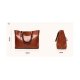 WOMENS TOTE BAG FOR LAPTOPS TOP HANDLE HANDBAGS SOFT LEATHER WORK BAG SATCHEL MESSENGER - 2 COFFEE