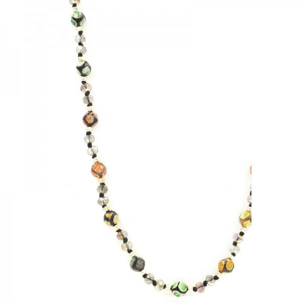 Semi-Precious Stone/Glass Stone Necklace