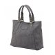 WOMEN'S PU LEATHER HANDBAGS LIGHTWEIGHT TOTE CASUAL WORK BAG - 1-GREY