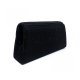 WOMEN EVENING BAG LUXURY PARTY WEDDING HANDBAG GLITTER PURSE CLUTCH - BLACK