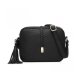 SMALL SHOULDER BAGS PU LEATHER SIDE PURSE CROSS BODY FOR WOMEN - BLACK