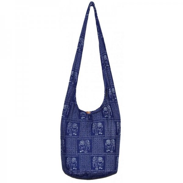 ELEPHANT BOHEMIAN HIPPIE HIPSTER HOBO BOHO CROSSBODY SHOULDER BAG MATRIX - DARKBLUE