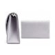 WOMEN RHINESTONE FROSTED EVENING CLUTCH BAG CLASSIC PLEATED ENVELOPE CLUTCH HANDBAG - SILVER